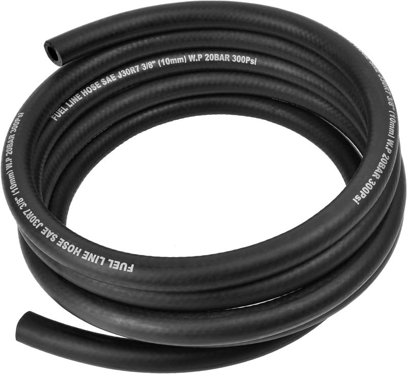 SANEMBER 3/8 Inch (10mm) ID Fuel Line,10FT Push Lock NBR Rubber Hose,Fuel Line Hose for Automotive Fuel Systems Engines (‎3/8" ID 10Ft) - Image 1